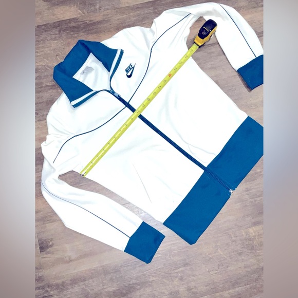 Women Nike Teal Jacket Microfleece, Full Zipper, Mock collar Neck, Size S 4/6 - Picture 5 of 9